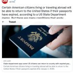 美国公民身处境外护照过期怎办？新规来了
